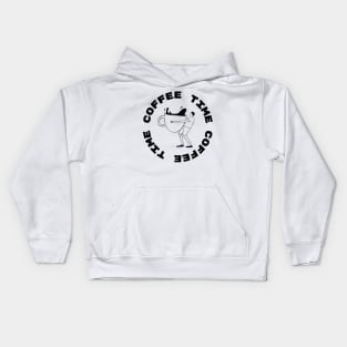 Caffeine Chronicles: Coffee Time for Coffee Lovers Kids Hoodie